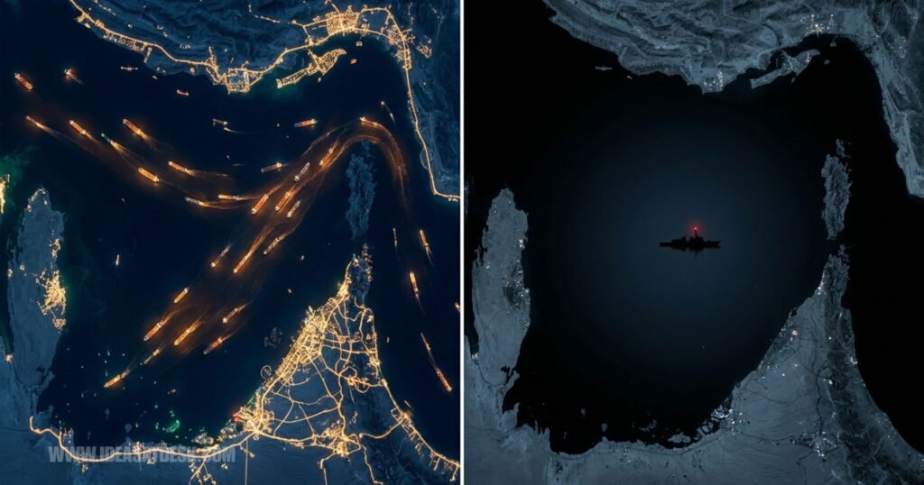 Gulf economy war 2026 — Strait of Hormuz oil shipping lane disruption