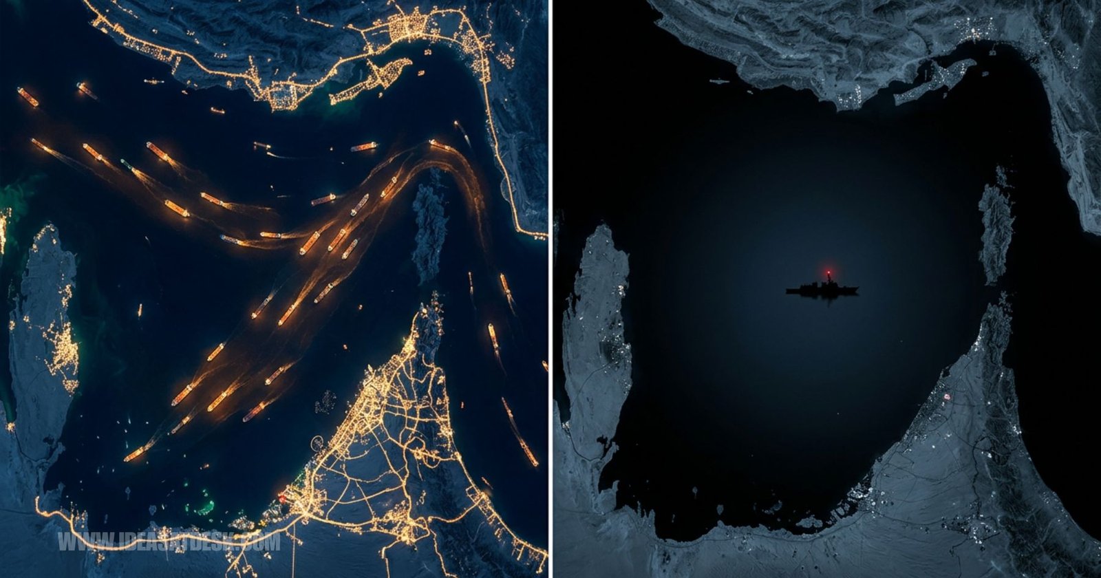 Gulf economy war 2026 — Strait of Hormuz oil shipping lane disruption