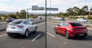 Tesla vs BYD Q1 2026 EV sales comparison - Tesla Model Y and BYD Seal electric vehicles